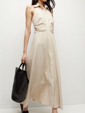 New! Veronica Beard Makey dress size 14. Sleeveless Collared Maxi Dress.